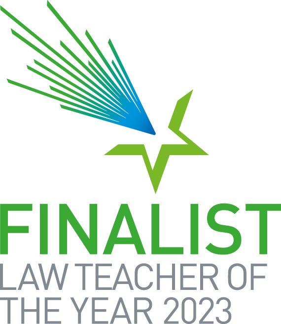 Finalist in Law Teacher Awards logo