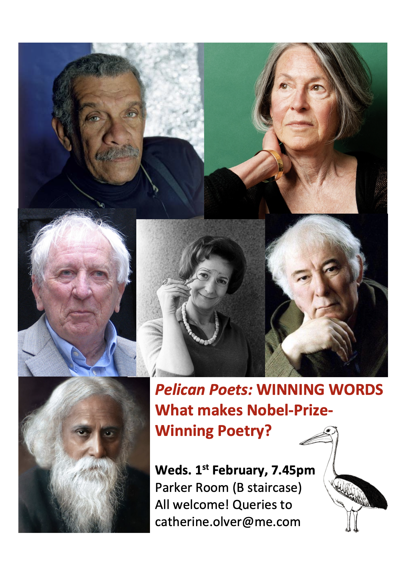 Pelican Poets and Writers poster