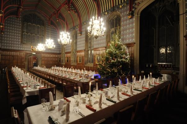 The Dining Hall all ready for the festive season to start